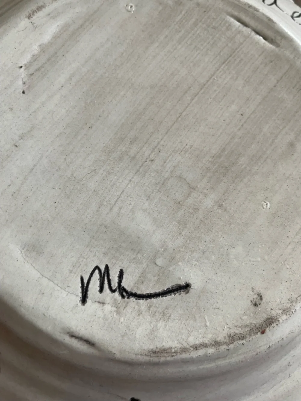 Vintage Hand Thrown Pottery Platter